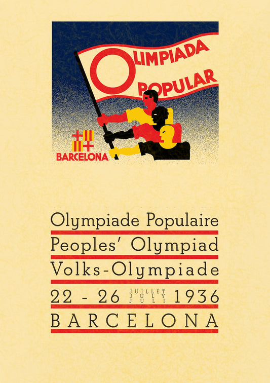 Barcelona Olympics 1936 poster