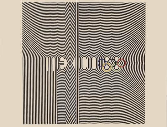 Vintage Mexico 1968 Olympics poster