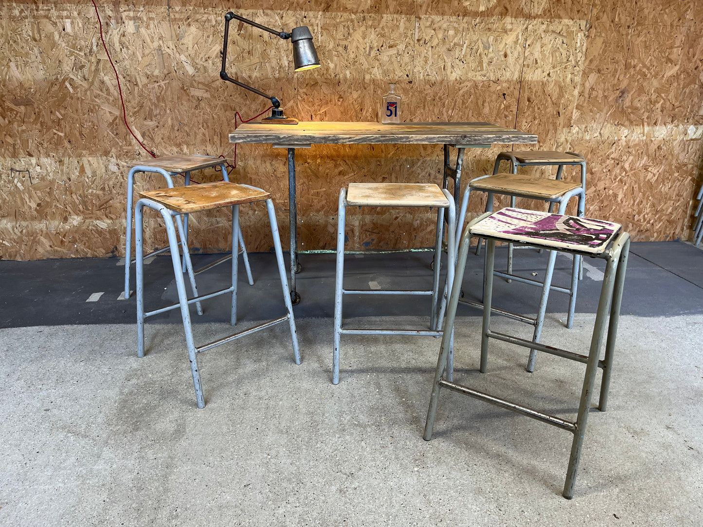 Vintage School Lab  Stool - Several available