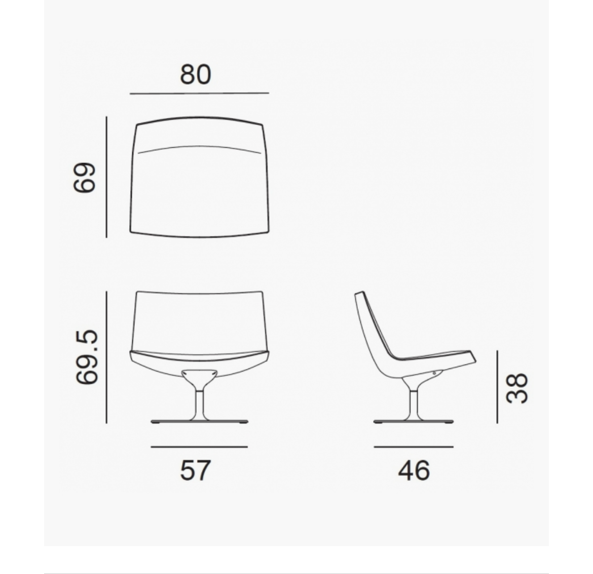 ARPER CATIFA 80 SWIVEL CHAIR STUDIO / OFFICE