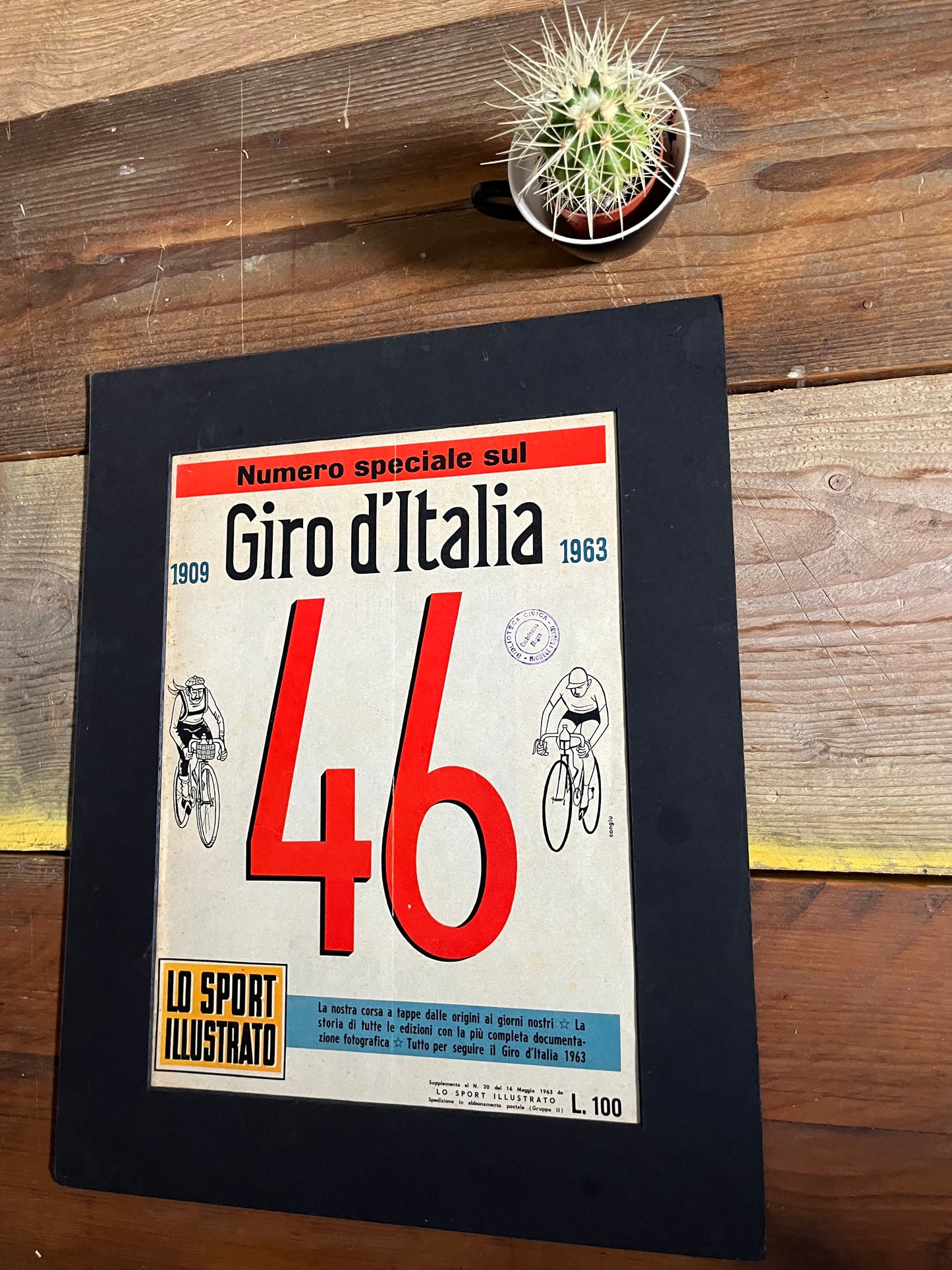 Giro d'italia Magazine original artwork 1963