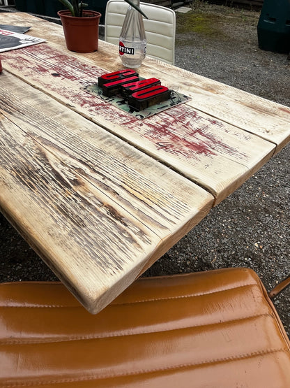 Industrial desk / table - Original with reclaimed top.