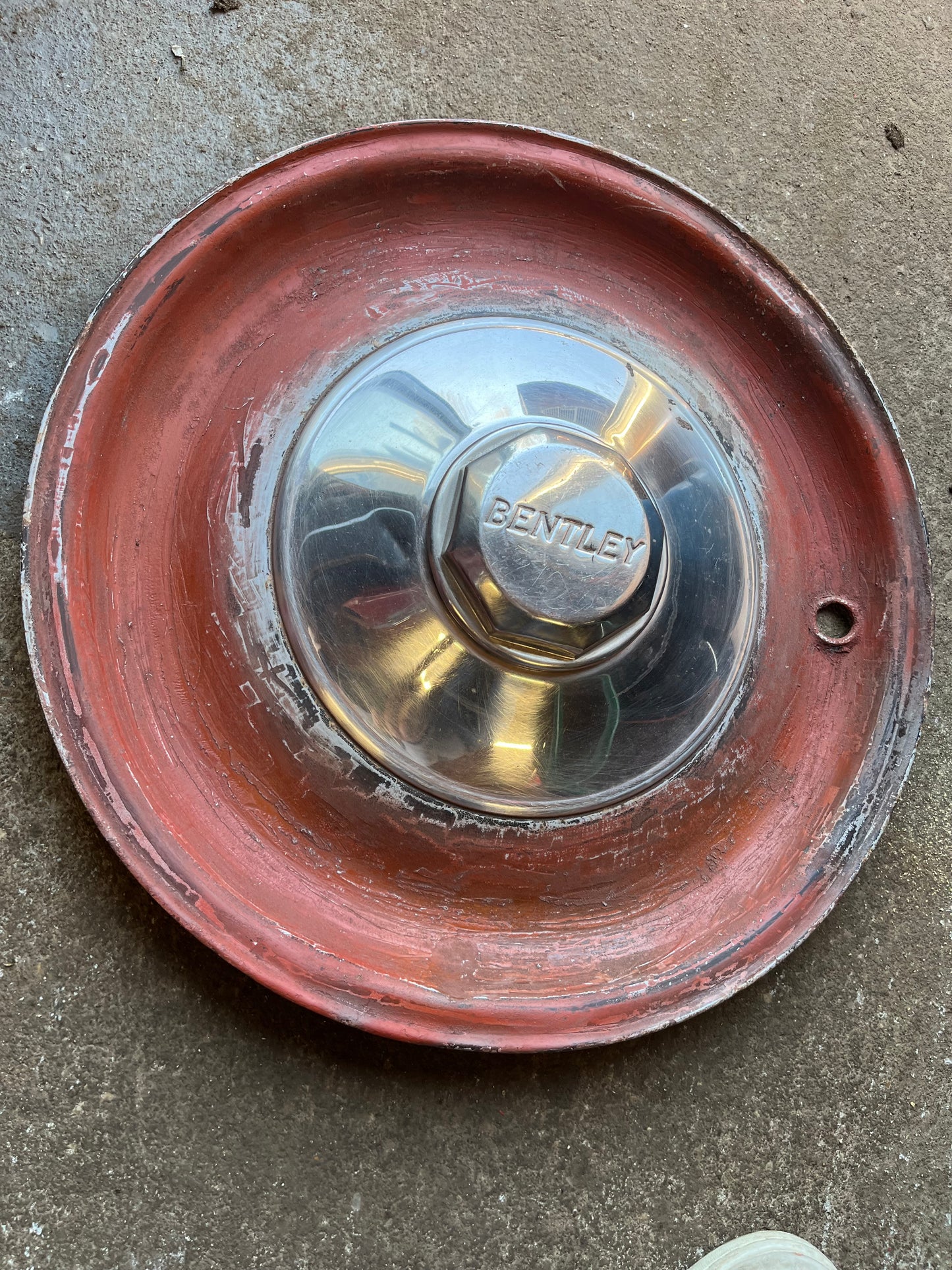 Vintage Bentley hubcap - Automotive wall art