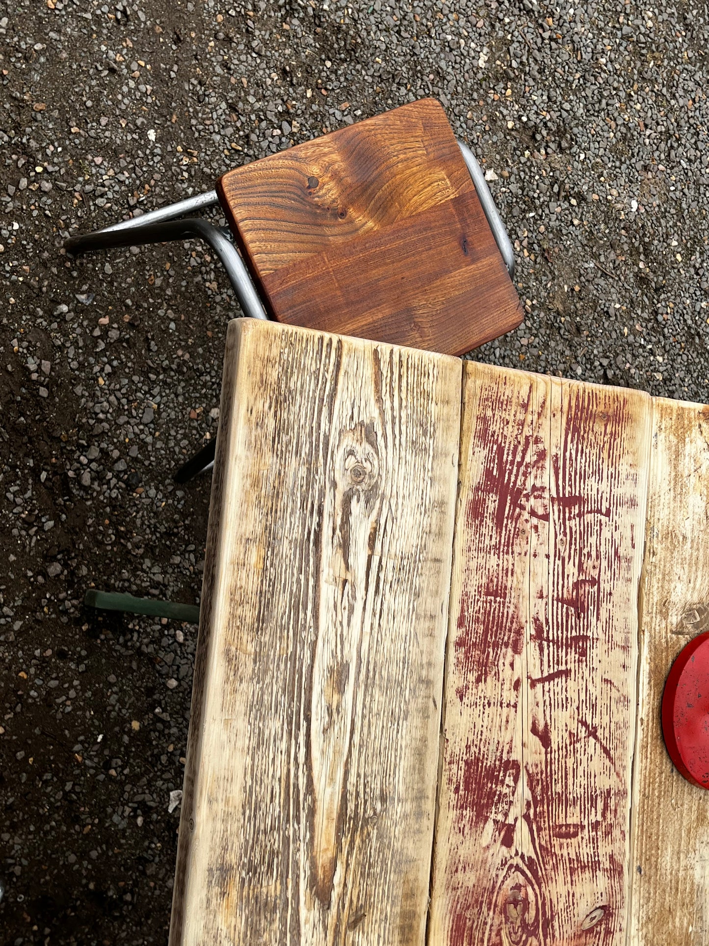 Industrial desk / table - Original with reclaimed top.