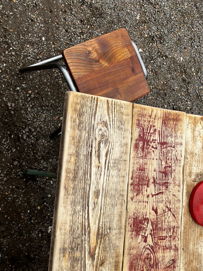 Industrial desk / table - Original with reclaimed top.