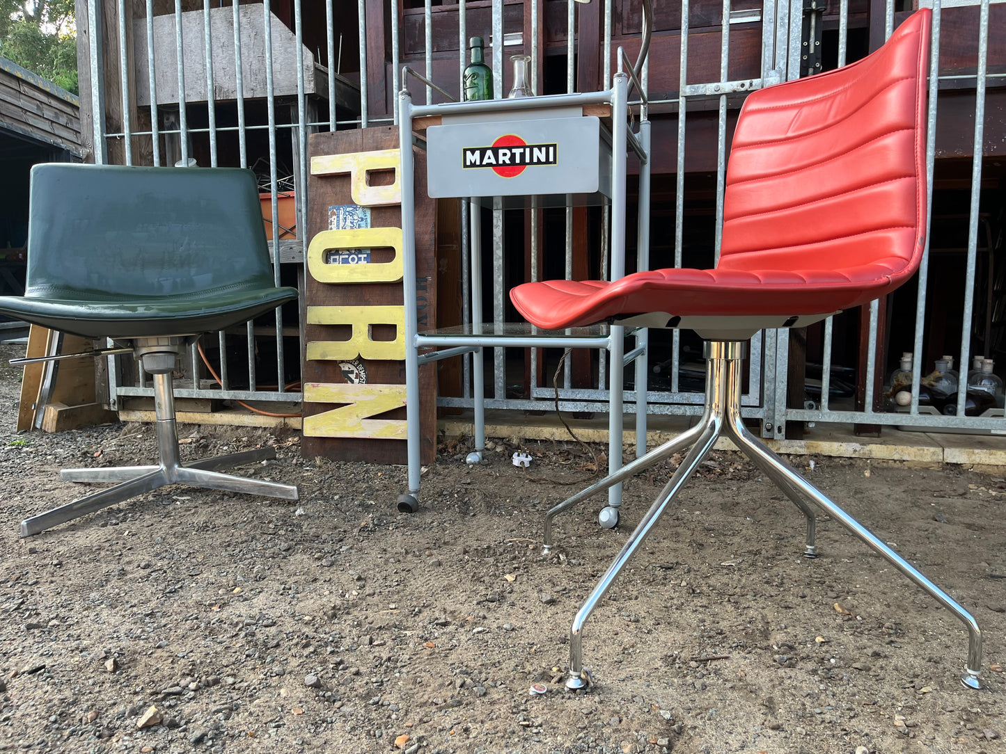 “PORN” reclaimed shop lettering custom signage