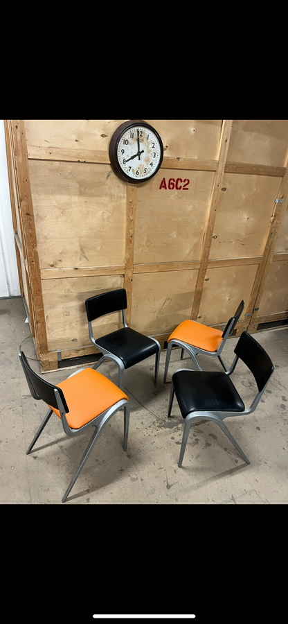 Esavian stacking chairs by James Leonard for ESA set of four