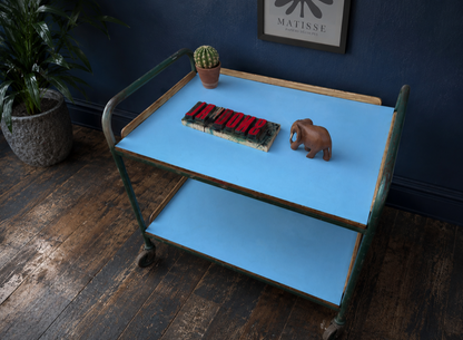 Vintage 1950s ex science lab trolley