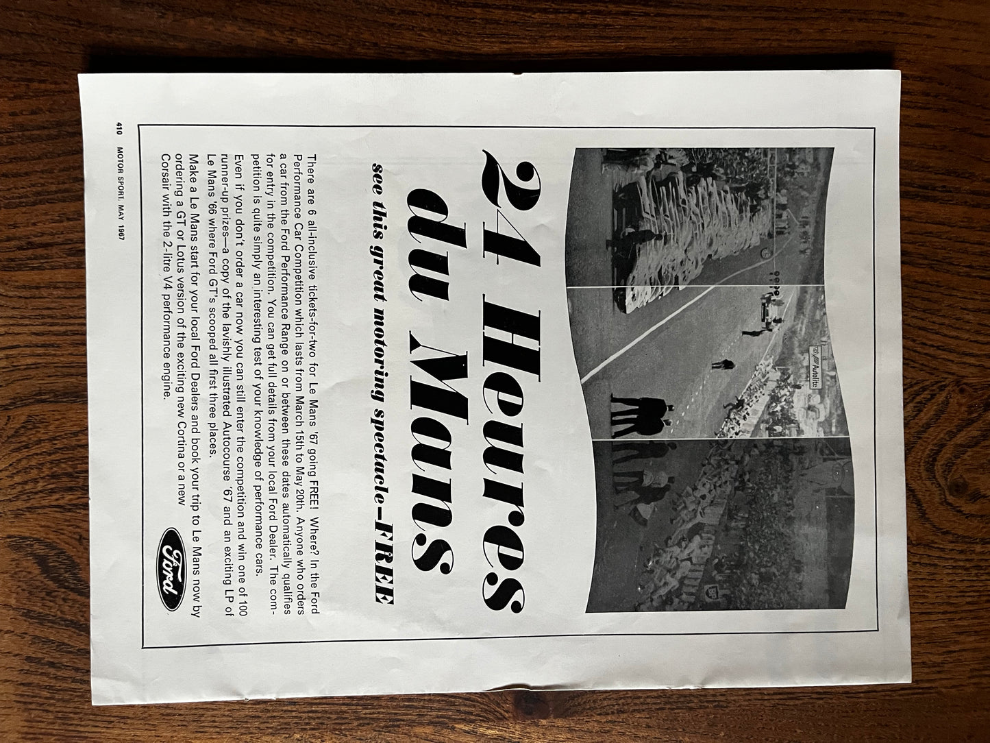 Ford Le Mans original vintage advertisement 1967