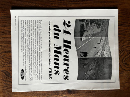Ford Le Mans original vintage advertisement 1967