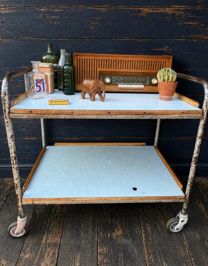 Vintage 1950s trolley ex science lab
