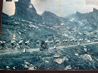Tour de France vintage print  La Forclaz Alps 1959