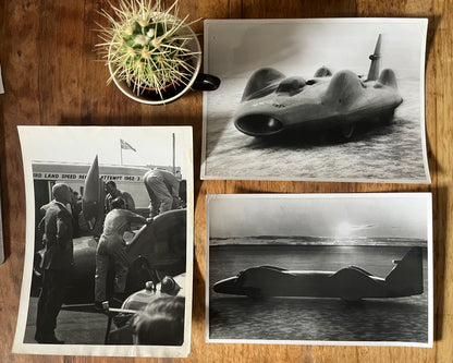 Original press photographs Bluebird 1963 Donald Campbell