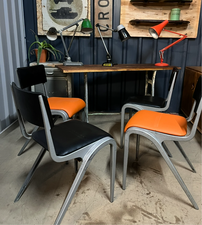 Esavian stacking chairs by James Leonard for ESA set of four