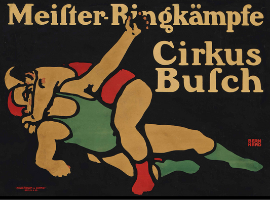 CIRKUS BULCH Vintage Advertising Poster Lucian Bernhard