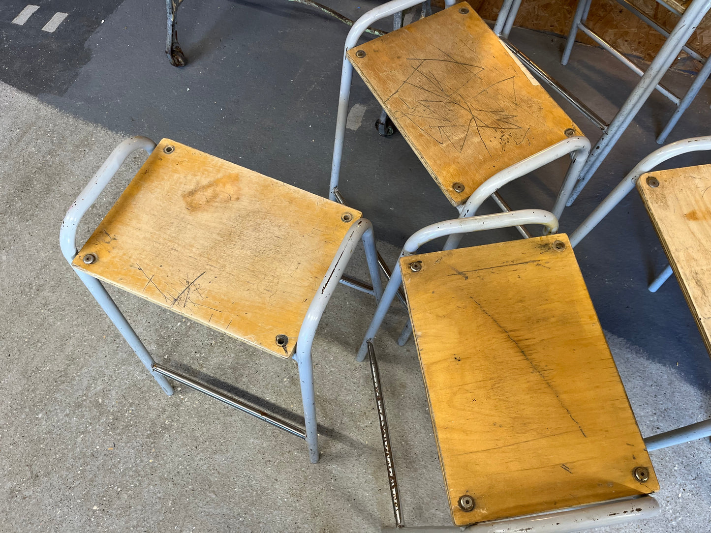 Vintage School Lab  Stool - Several available