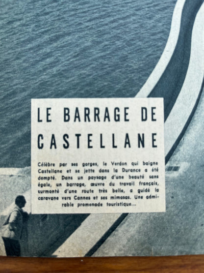 Vintage Cycling Tour de France, Barrage de Castellane Original 1957