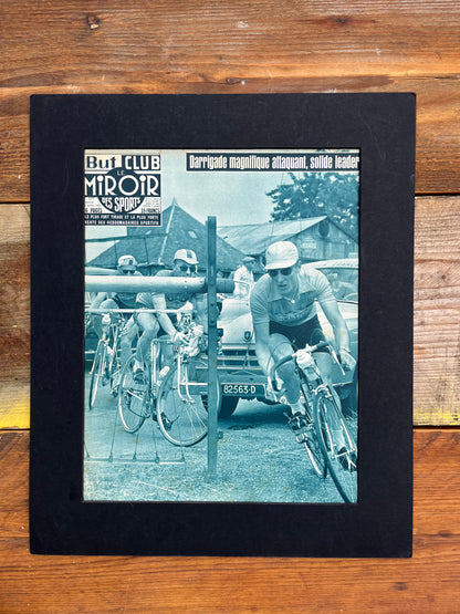 Vintage Cycling Print - Tour de France, Andre Darrigade, Original  1956