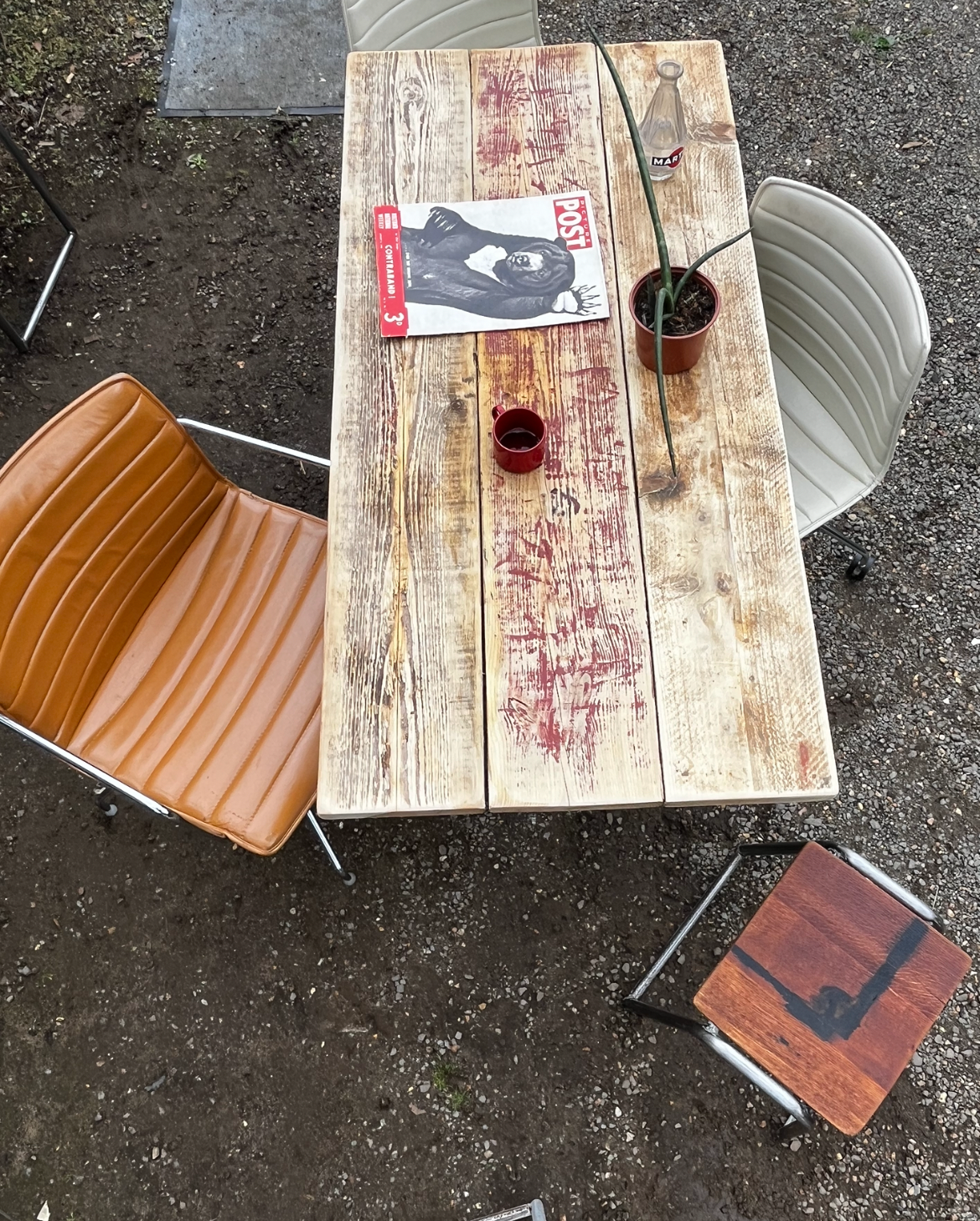 Industrial desk / table - Original with reclaimed top.