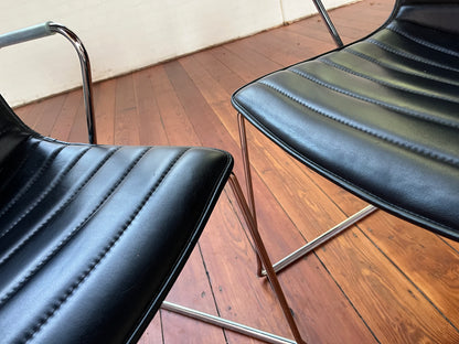 ARPER CATIFA 53 STUDIO CHAIR BLACK  LEATHER