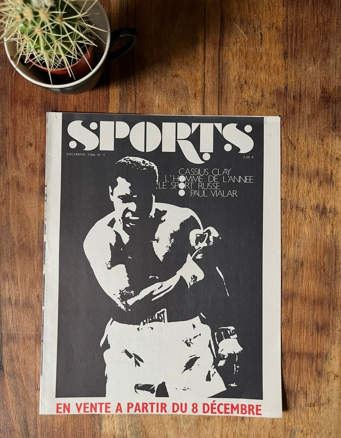 Muhammad Ali / Cassius Clay original french Boxing Print 1966