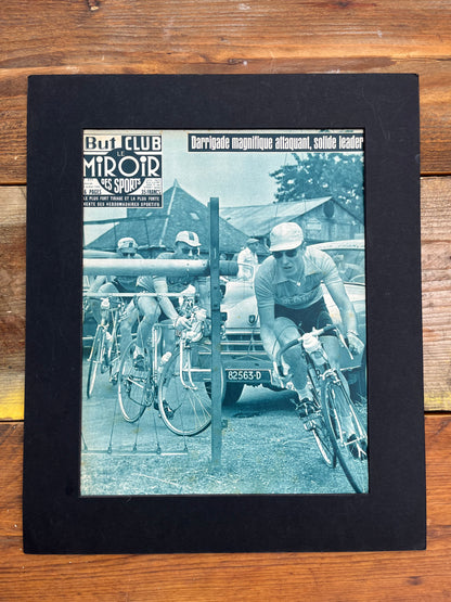 Vintage Cycling Print - Tour de France, Andre Darrigade, Original  1956