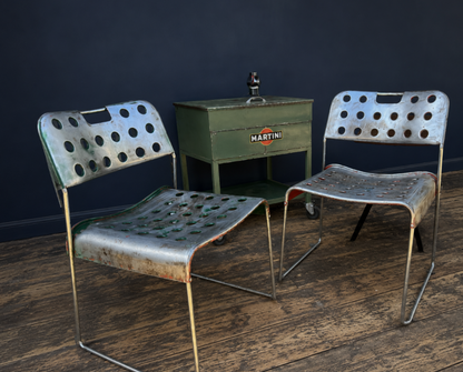 OMK midcentury stacking chair