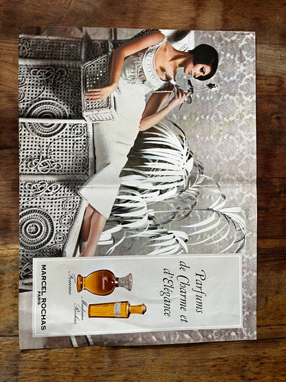 Marcel Rochas vintage perfume advertisement c1966