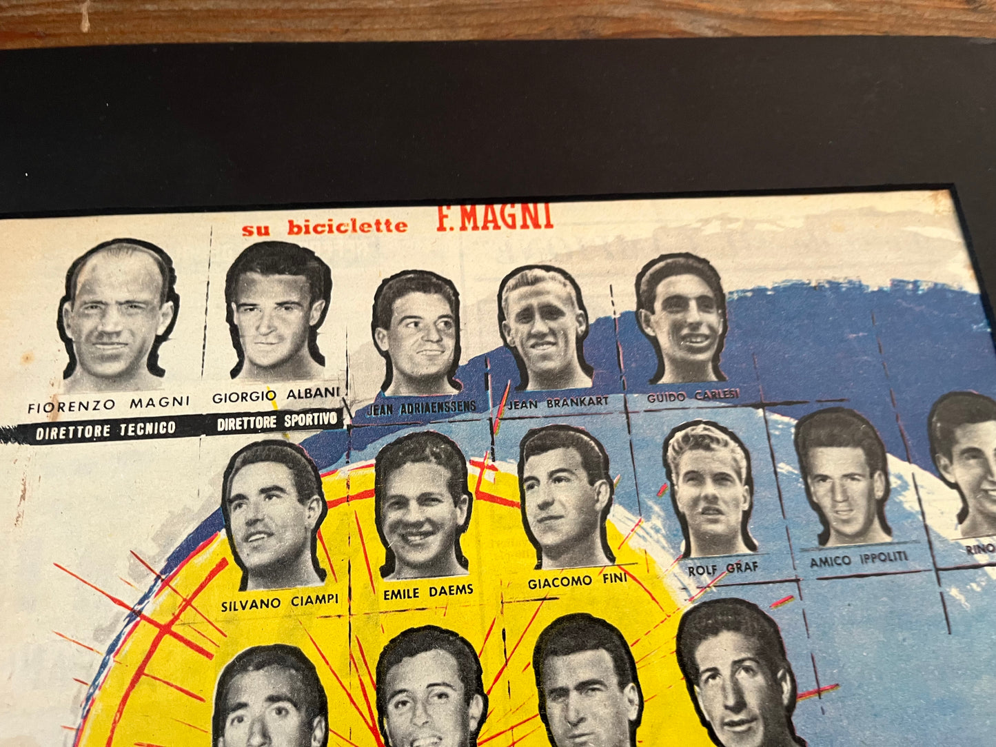 Vintage Giro d'italia / Philco advertisement 1960