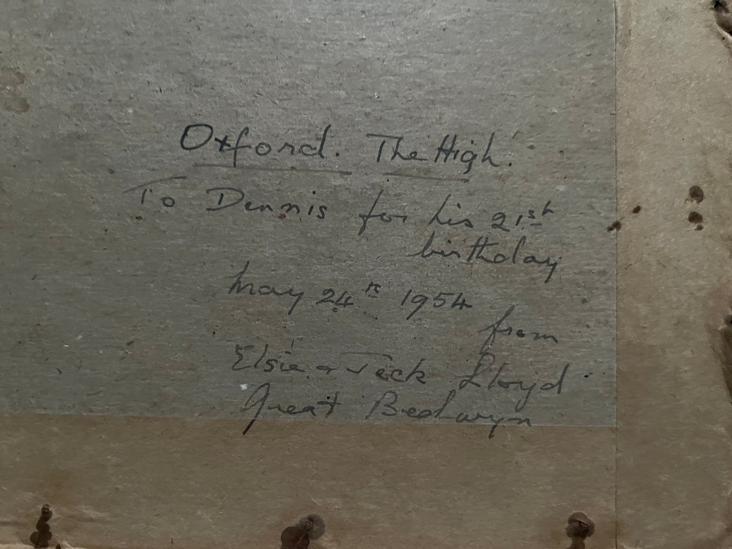 Oxford The high street JW King c1800s