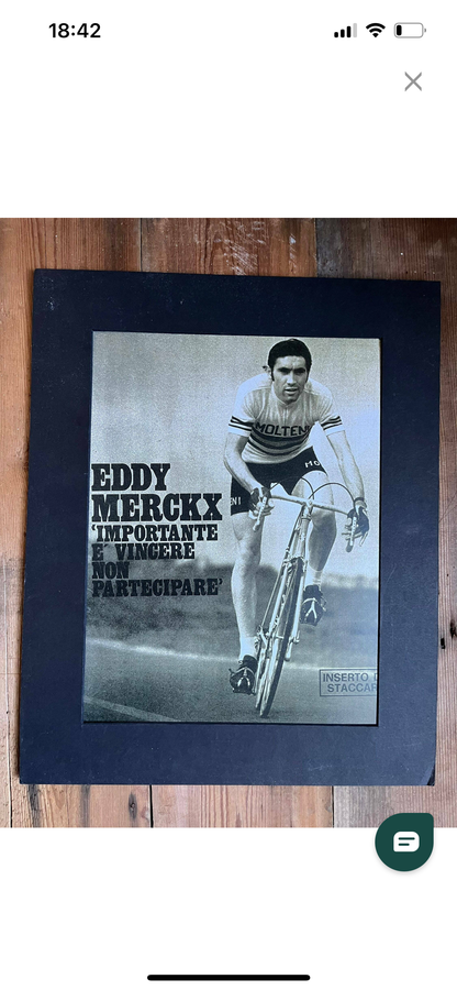 Eddy Merckx 1972 Molteni poster
