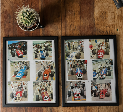 Vintage c1966 Formula 1 racing car prints