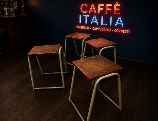 Set of Vintage School Lab Stools - Kitchen / cafe