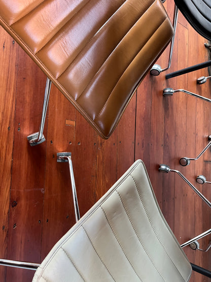 Arper Catifa 46 leather studio / office chair - Tan