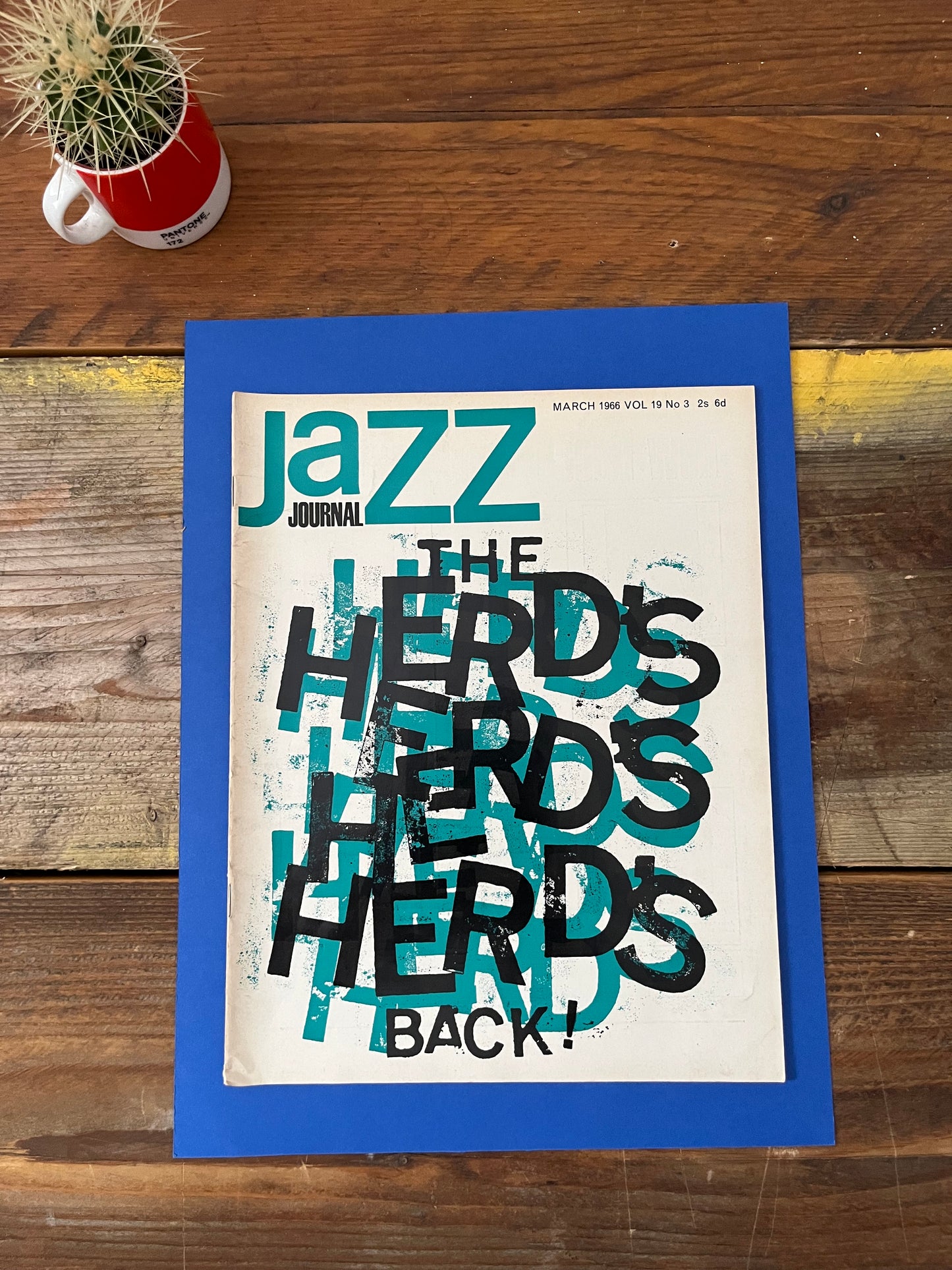 Vintage jazz Journal Magazine cover Artwork - 1966 The Herds