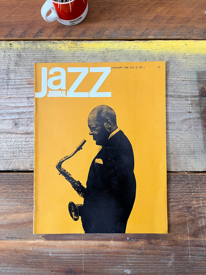 Vintage Jazz Journal Magazine cover Artwork - 1968 Coleman Hawkins