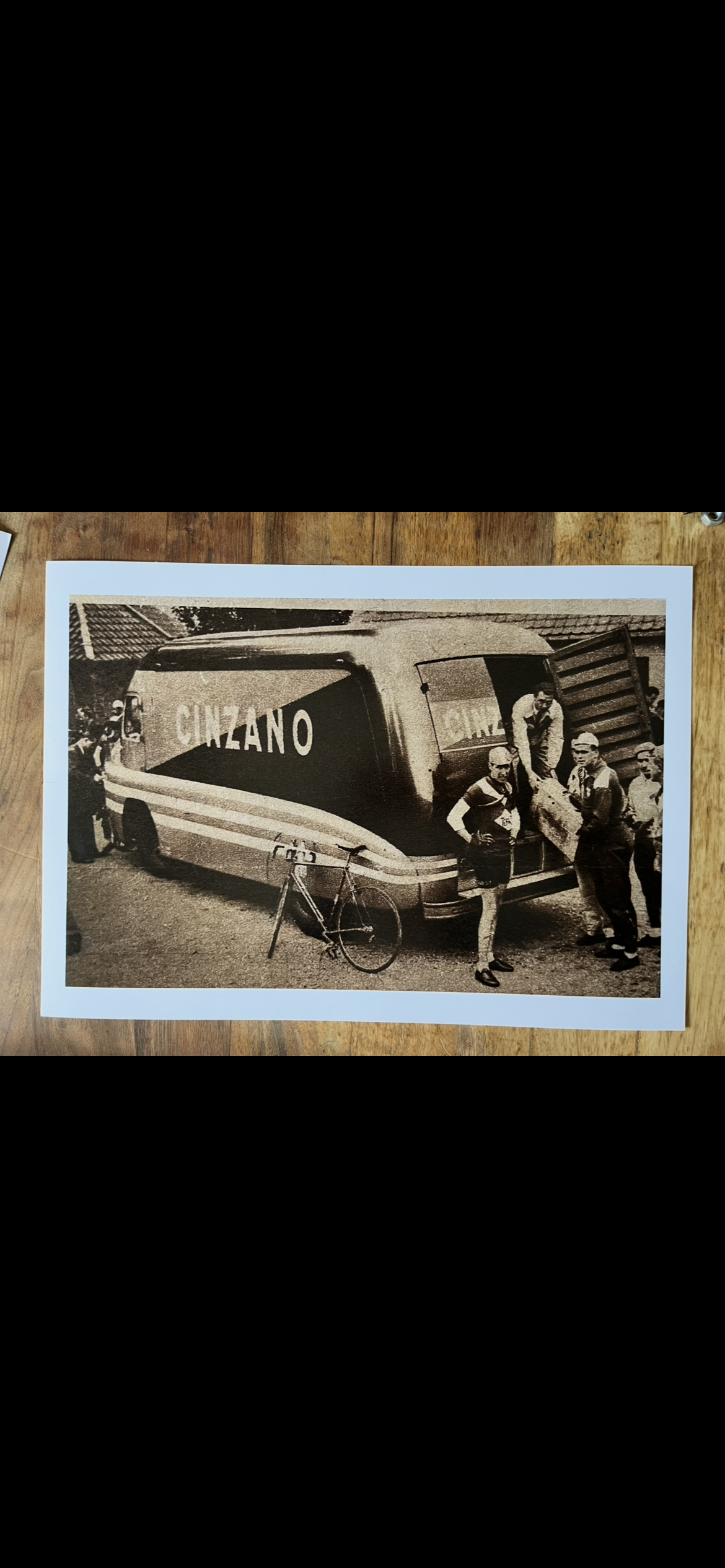 Vintage Cinzano Tour de France vehicle French c1950 - Renault Heuliez