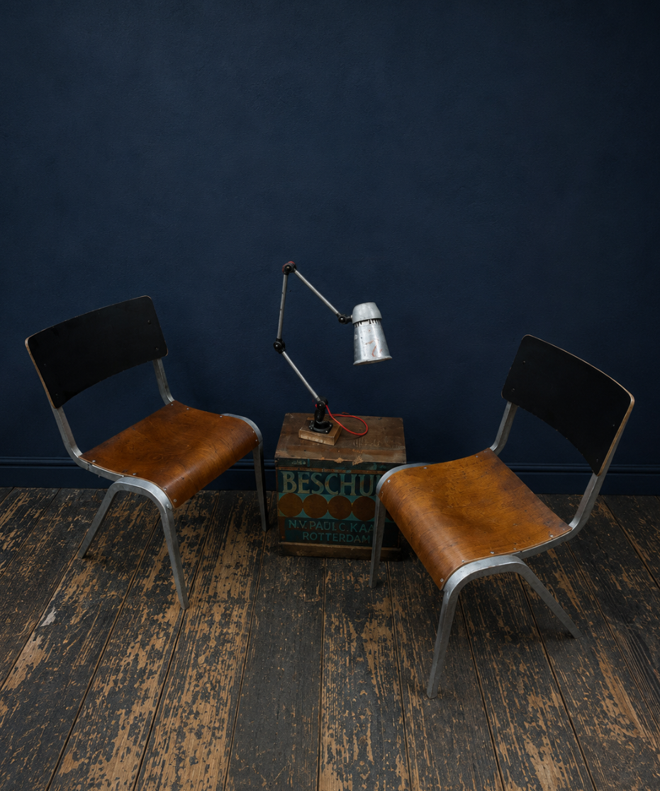 ESA Stacking Dining Chair by James Leonard for Esavian, 1950s