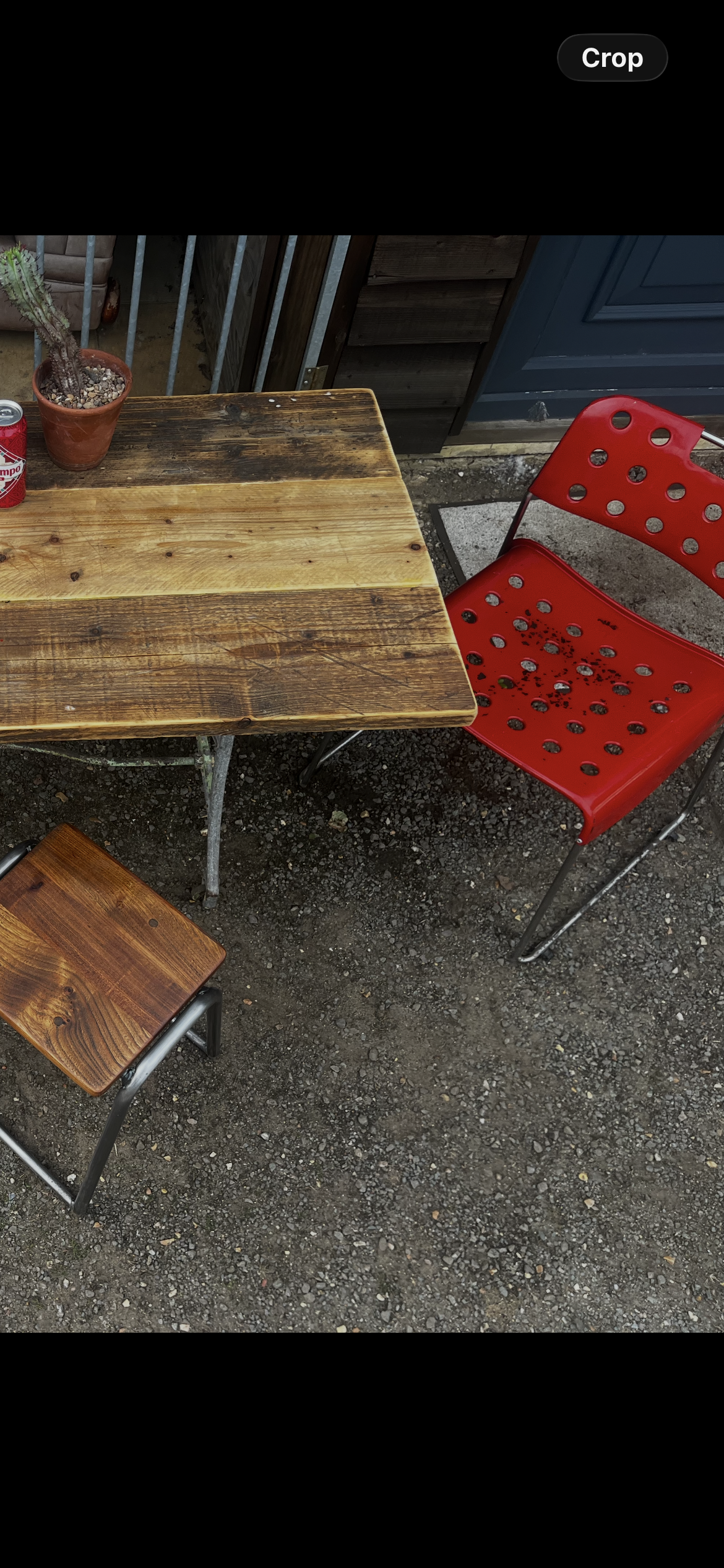 Industrial desk / table - Original with reclaimed top.