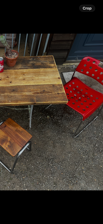 Industrial desk / table - Original with reclaimed top.