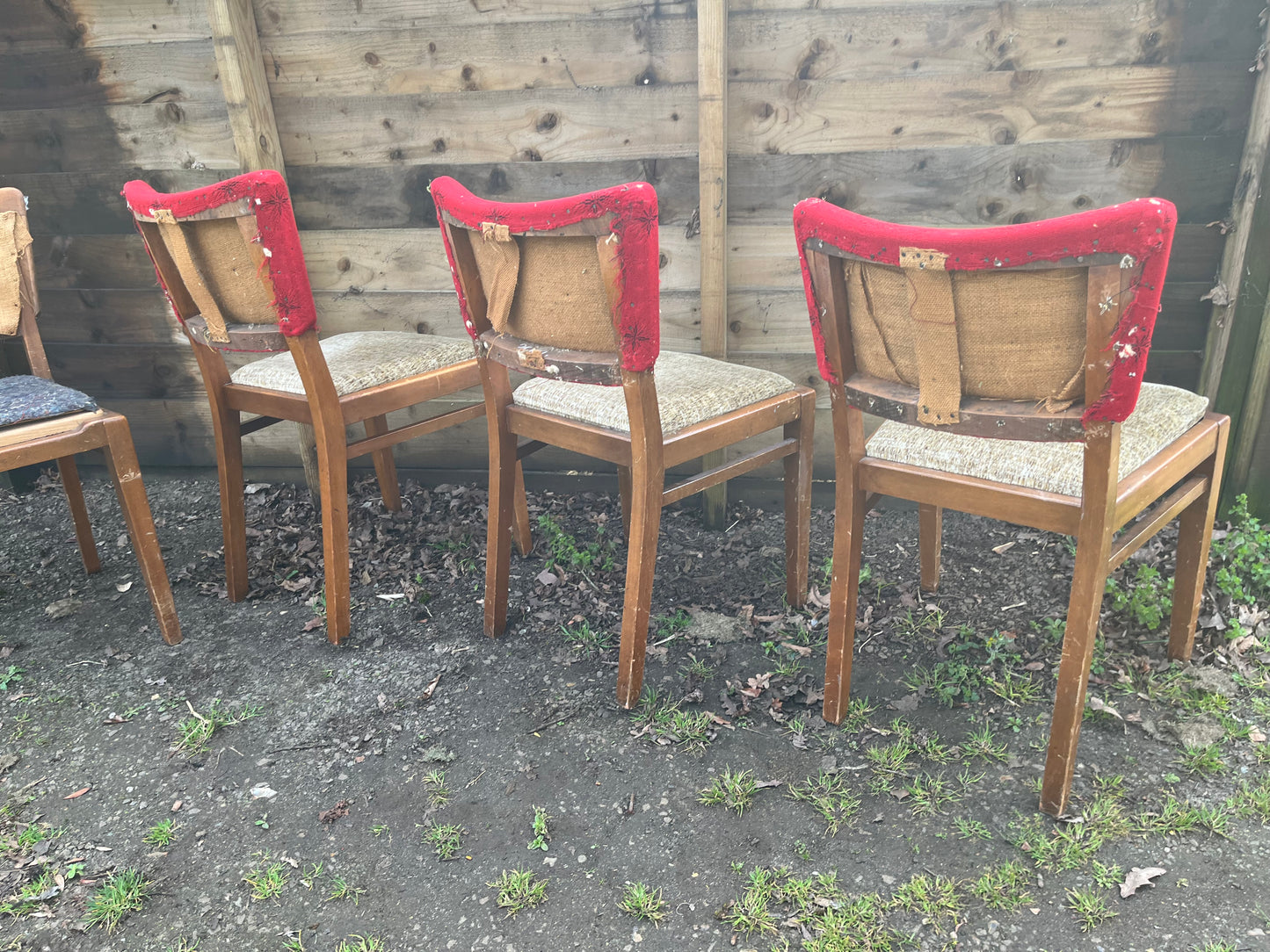 E Gomme G Plan 1950s dining chairs for restoration