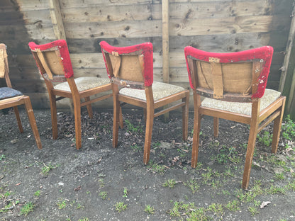 E Gomme G Plan 1950s dining chairs for restoration
