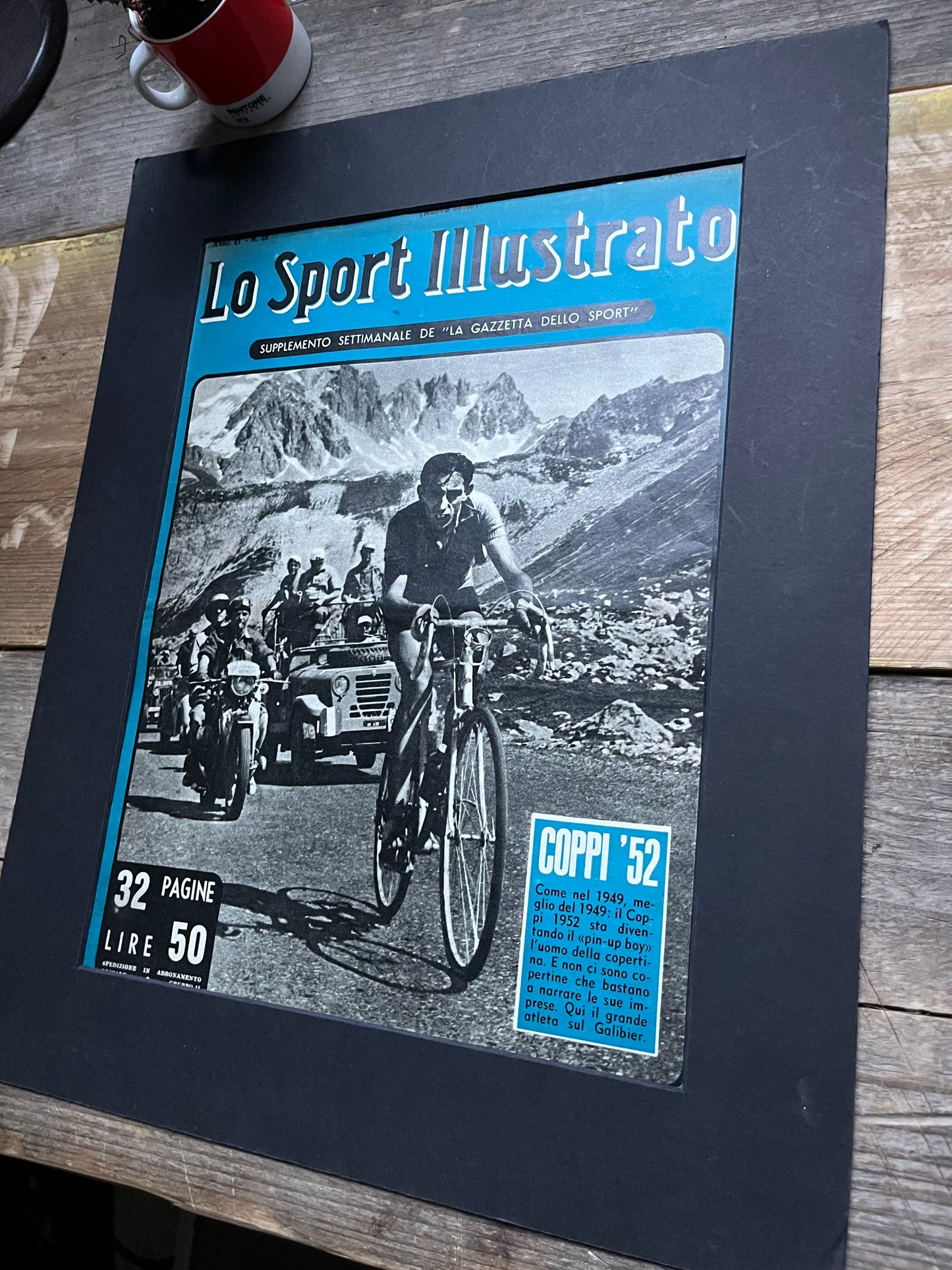 Vintage Cycling Print - Fausto Coppi/ Gino Bartali 1952