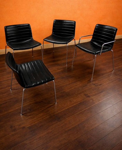 ARPER CATIFA 53 CHAIR STUDIO / OFFICE Black leather