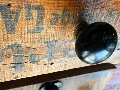 Reclaimed elm Doorknob coat hanger