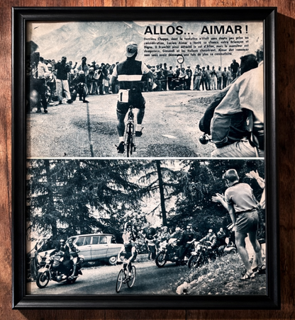 Vintage cycling print Lucien Aimar