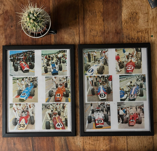 Vintage c1966 Formula 1 racing car prints