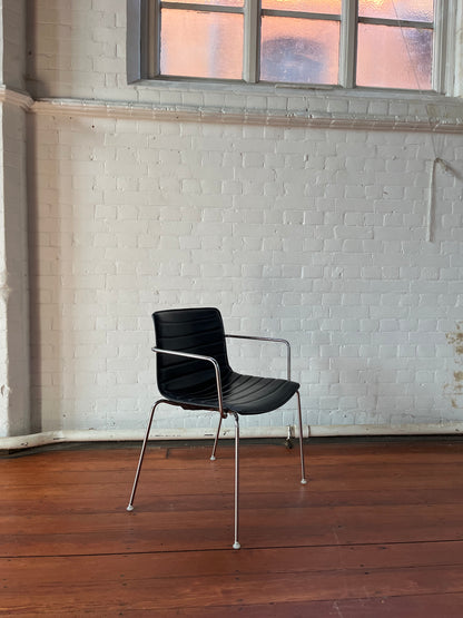 ARPER CATIFA 53 CHAIR  BLACK  LEATHER STUDIO / OFFICE / DINING