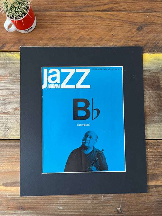 Vintage Jazz Journal Magazine cover Artwork - 1967 Barney Bigard