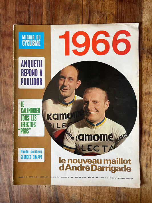 Vintage Tour de France cycling print c1966